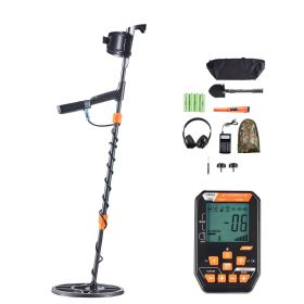Waterproof Metal Detector, 12", Professional High Accuracy Gold Detector for Adults, with Display, Wireless Headphones, 7 Modes, Adjustable Lengt